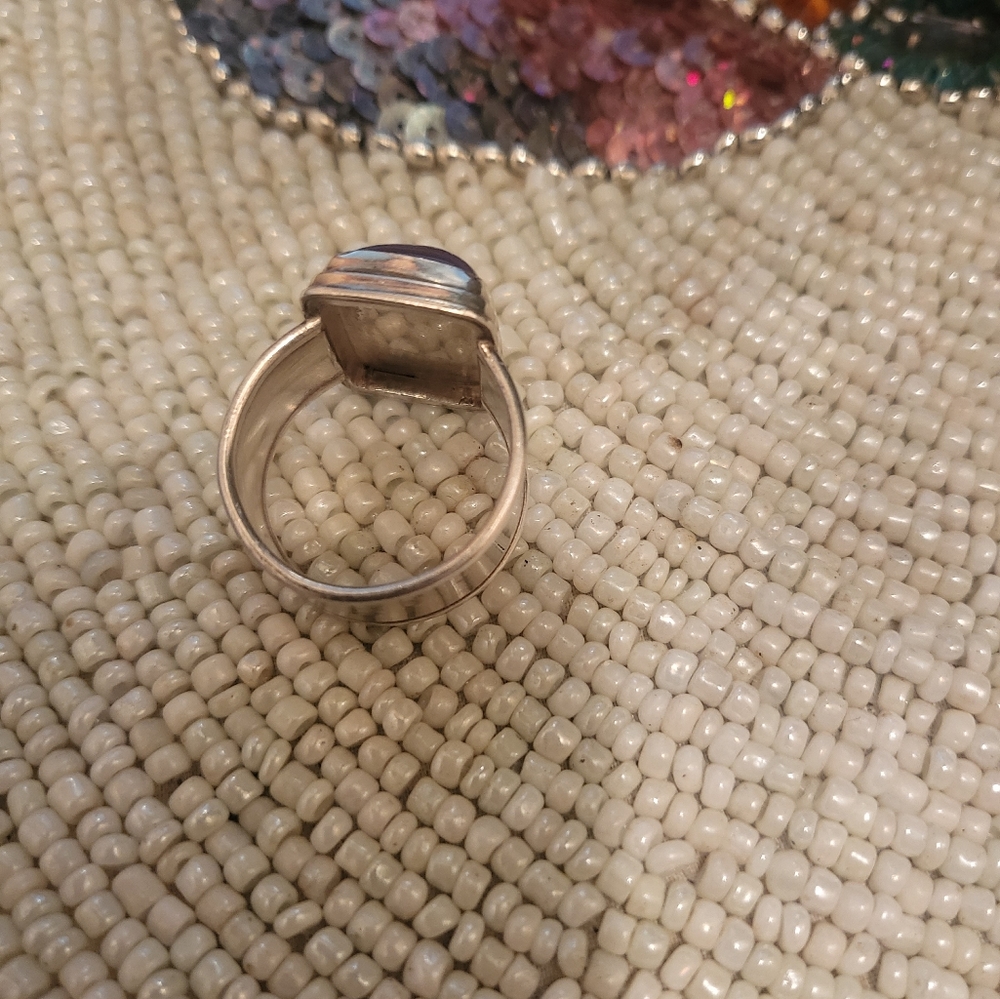 Rose Quartz Silver Ring - Picture 4 of 9